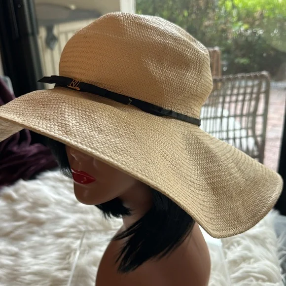 Lauren Ralph Lauren Floppy Straw Sun Hat - Picture 3 of 4